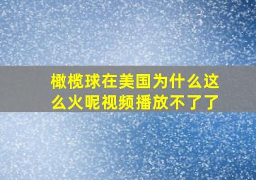 橄榄球在美国为什么这么火呢视频播放不了了