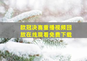 欧冠决赛重播视频回放在线观看免费下载