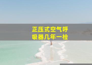 正压式空气呼吸器几年一检