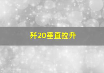 歼20垂直拉升