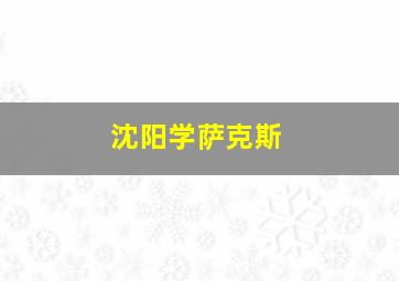 沈阳学萨克斯