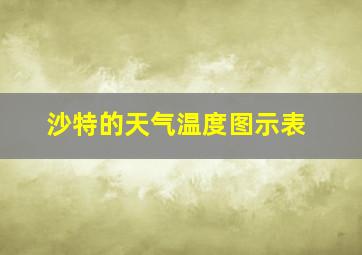 沙特的天气温度图示表