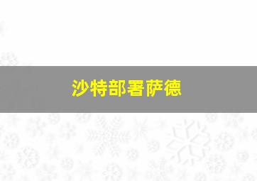 沙特部署萨德