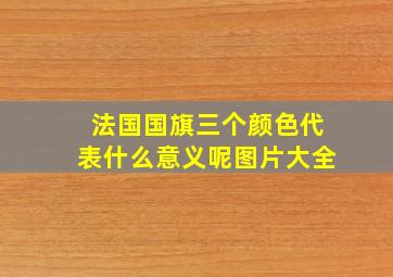 法国国旗三个颜色代表什么意义呢图片大全