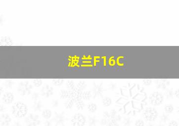 波兰F16C