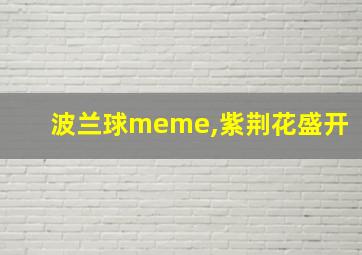 波兰球meme,紫荆花盛开