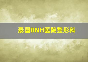 泰国BNH医院整形科