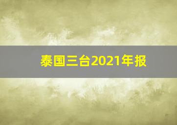 泰国三台2021年报