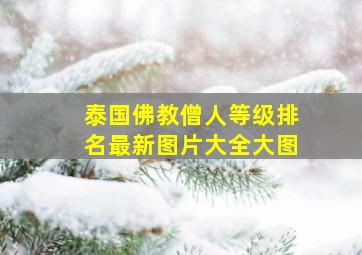 泰国佛教僧人等级排名最新图片大全大图