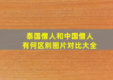 泰国僧人和中国僧人有何区别图片对比大全