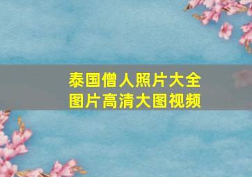 泰国僧人照片大全图片高清大图视频