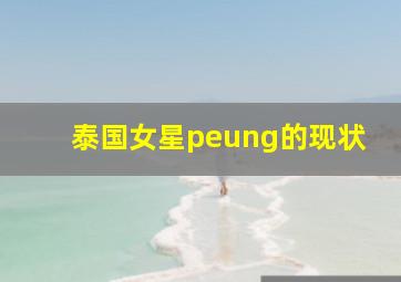 泰国女星peung的现状