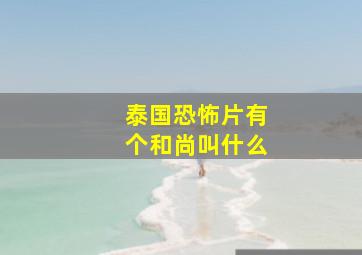 泰国恐怖片有个和尚叫什么