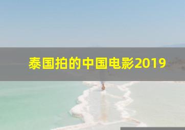 泰国拍的中国电影2019