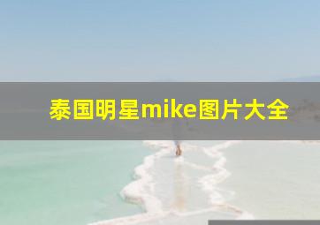 泰国明星mike图片大全