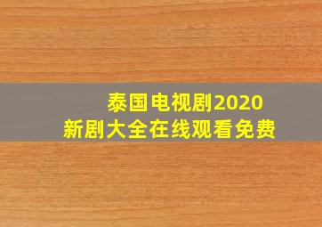 泰国电视剧2020新剧大全在线观看免费