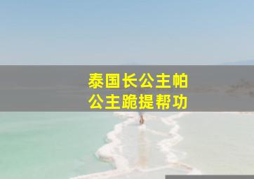 泰国长公主帕公主跪提帮功