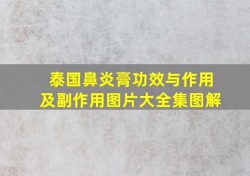 泰国鼻炎膏功效与作用及副作用图片大全集图解