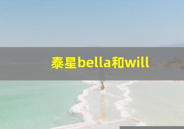 泰星bella和will