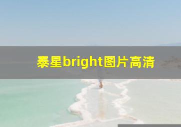 泰星bright图片高清