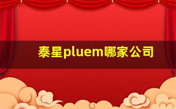 泰星pluem哪家公司