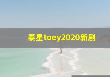 泰星toey2020新剧