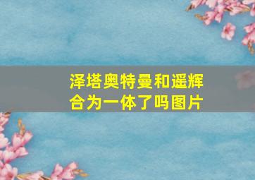 泽塔奥特曼和遥辉合为一体了吗图片