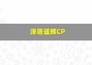 泽塔遥辉CP