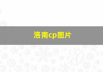 洛南cp图片