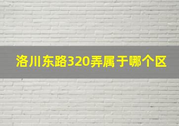 洛川东路320弄属于哪个区