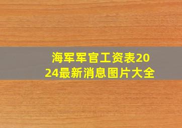 海军军官工资表2024最新消息图片大全