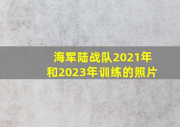 海军陆战队2021年和2023年训练的照片