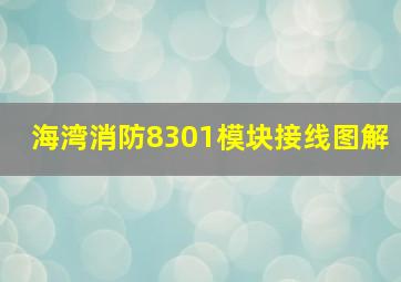 海湾消防8301模块接线图解