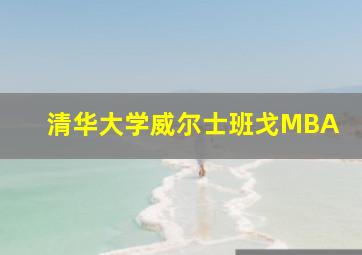 清华大学威尔士班戈MBA