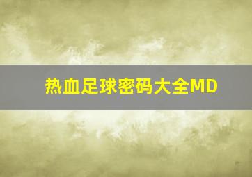 热血足球密码大全MD