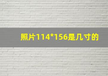 照片114*156是几寸的