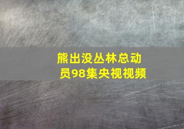 熊出没丛林总动员98集央视视频