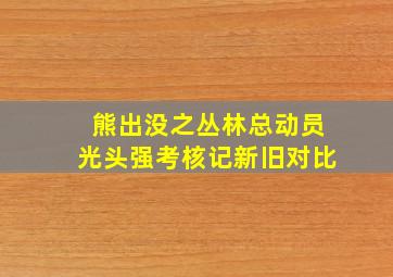 熊出没之丛林总动员光头强考核记新旧对比