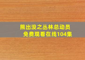 熊出没之丛林总动员免费观看在线104集