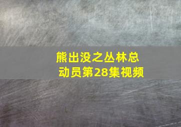 熊出没之丛林总动员第28集视频