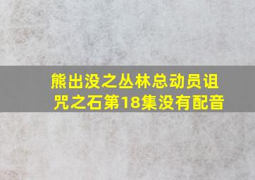 熊出没之丛林总动员诅咒之石第18集没有配音