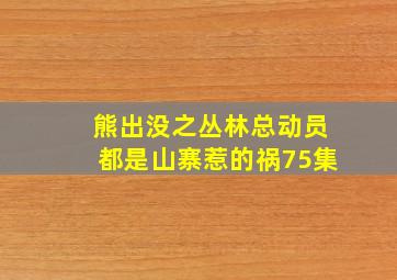 熊出没之丛林总动员都是山寨惹的祸75集