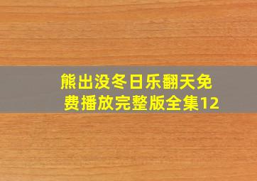 熊出没冬日乐翻天免费播放完整版全集12