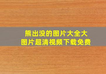 熊出没的图片大全大图片超清视频下载免费