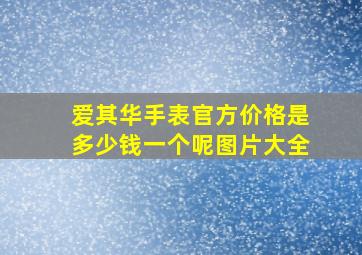 爱其华手表官方价格是多少钱一个呢图片大全