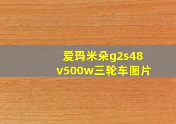 爱玛米朵g2s48v500w三轮车图片