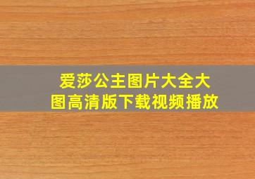 爱莎公主图片大全大图高清版下载视频播放