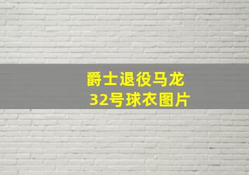 爵士退役马龙32号球衣图片