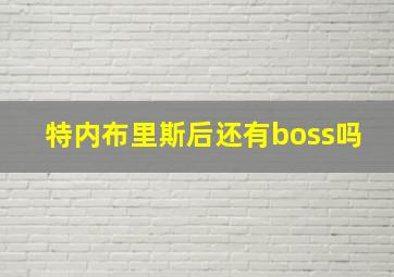 特内布里斯后还有boss吗