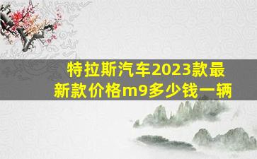 特拉斯汽车2023款最新款价格m9多少钱一辆